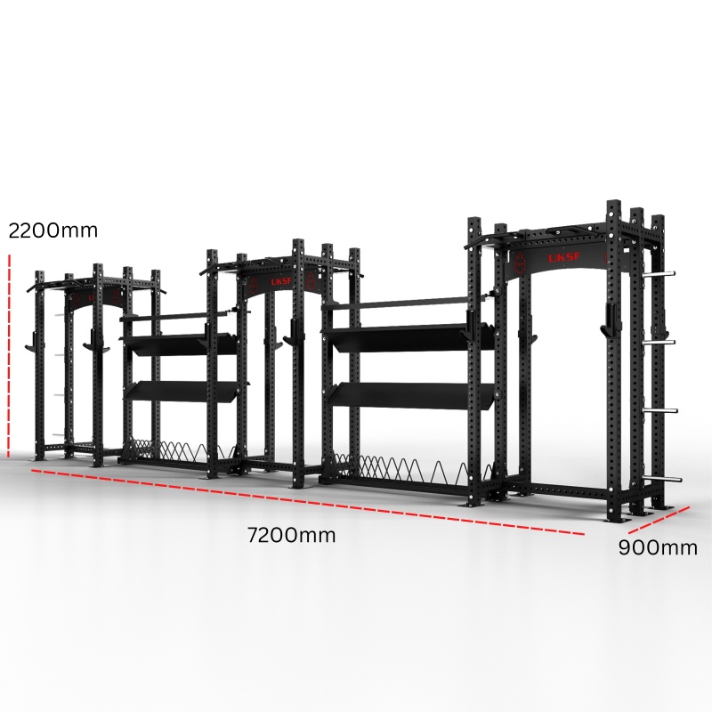 Stryker 6 bay combo storage power rack | UK Supreme Fitness